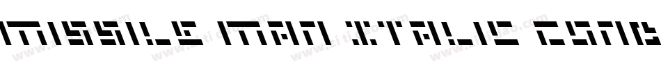 Missile Man Italic Cond字体转换